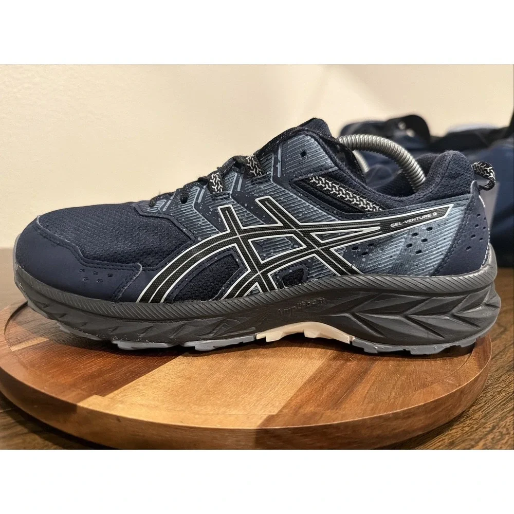 ASICS GEL-Venture 9 Shoes Mens Size 10.5 Blue Trail Running Sneakers 1011B486